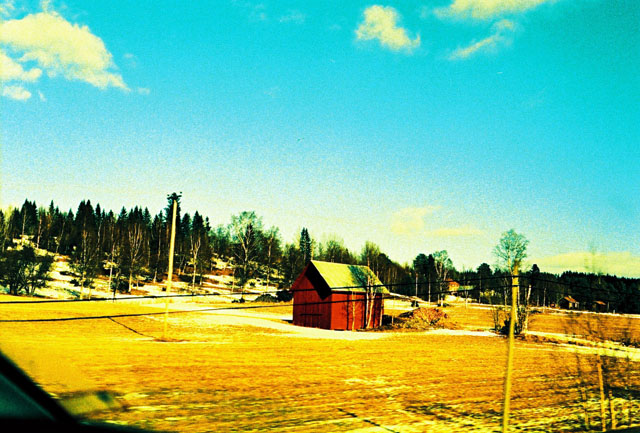 The first thing you notice is that 90% of the houses in Sweden are painted red. I was told that there is a very specific recipe for the stain that everyone uses.